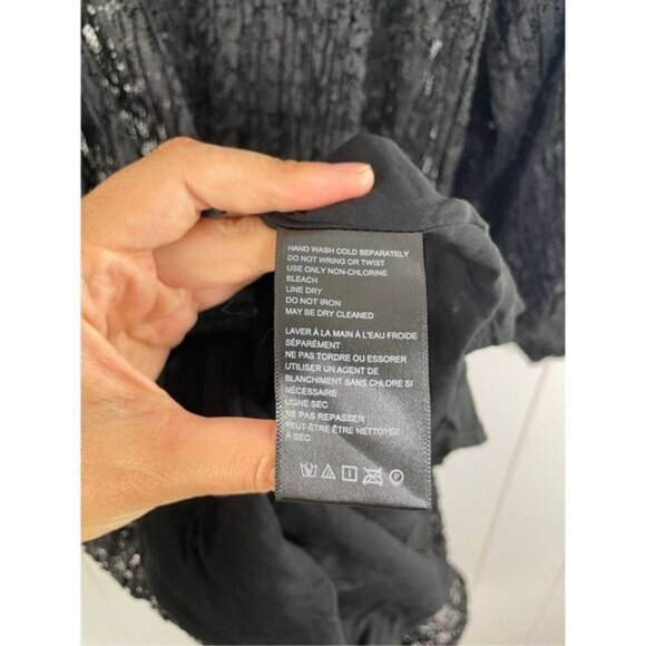 Free People Carina Meadow Lace Dress Black Size M MSRP $350‎ - Picture 14 of 14